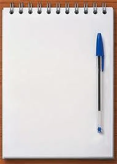 Caderno em branco para o próximo capítulo