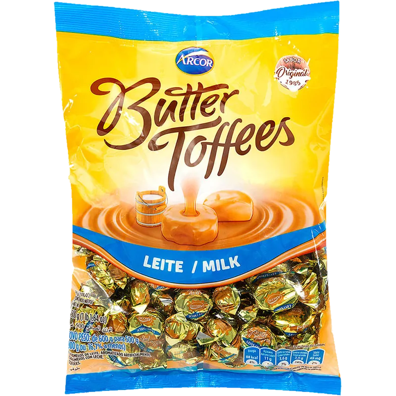 Butter Toffees Bala Leite 500g