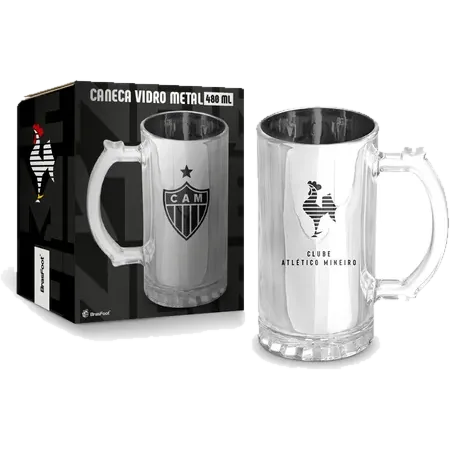 Caneca Metálica Atlético Mineiro 480ml
